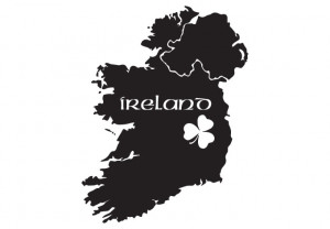 Ireland Map Silhouette