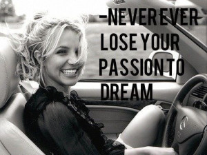 Britney Spears quote black and white