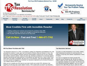 taxresolution.com Tax Resolution Services for Back Taxes and IRS Help