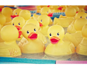 Rubber Ducky photo. carnival games. nursery decor. yellow. sunny ...