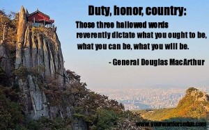 Duty, Honor, Country – General Douglas MacArthur