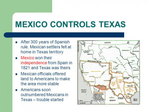 Texas After Independence From Mexico
