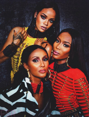 Iman, Rihanna and Naomi Campbell SLAYED this photoshoot. ????? http ...