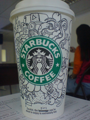starbucks cup art