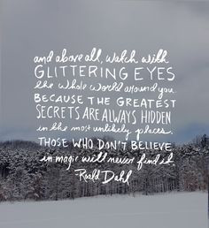Roald Dahl, from The Minpins More