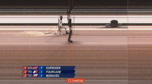 The biathlon men's 15km mass start was decided by a photo finish after ...