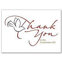 thank you for the confirmation gift confirmation thank you card