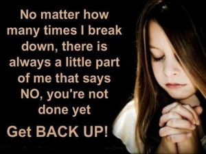 Get Back Up Inspirational Quote