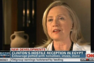 Secretary of State Hillary Clinton sat down in Jerusalem Monday ...