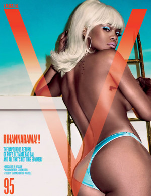 It’s all about color for Rihanna on the latest cover of V Magaizne ...