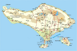 Candidasa Bali Map Island