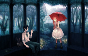 anime anime boys umbrellas hello anime girls 1676x1070 wallpaper Anime ...