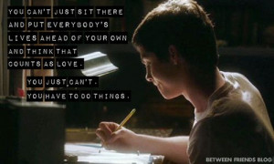 ... our midweek inspiration about The Perks of Being a Wallflower quote