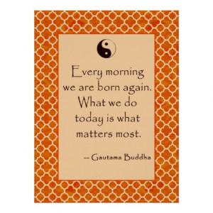 Buddha Quote Every Morning.... Posters