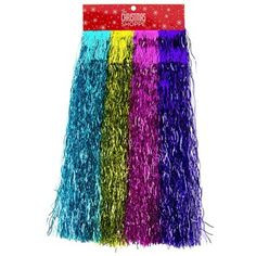 Rainbow Lametta Icicle Strips .99 on sale More