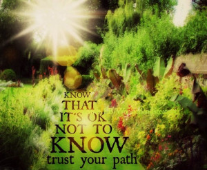 Trust your path quote via Alice in Wonderland's TeaTray at www ...
