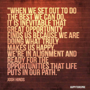 Quote of the Day: When we set out to do the best we can do
