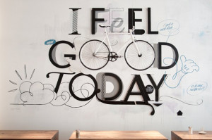 bicycle wall art i feel good today by colin cooley 25 oct 2011 ...
