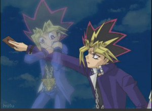 Well, I told Yami not to play that card because I knew that it was ...
