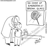 funny medical cartoon kid child doctor pediatrician exam stethoscope ...