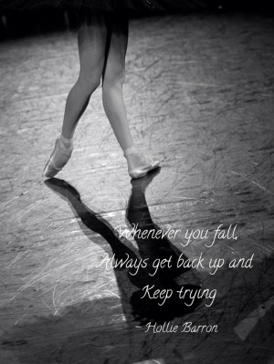 Ballet pointe dancer quote