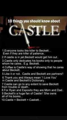 10 things you need to know about castle # caskett more castles stuff ...