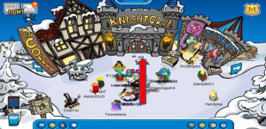 New Brazier Pin in Club Penguin Medieval Party 2011