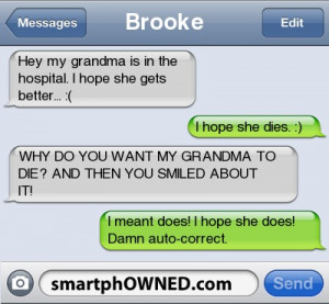 Accidentally Wishing Someone’s Grandmother Dead