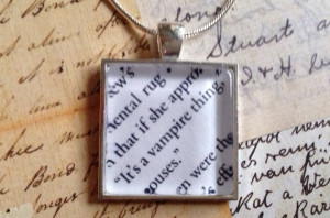 It's a Vampire Thing Book Quote Pendant Inspired by the All Souls ...