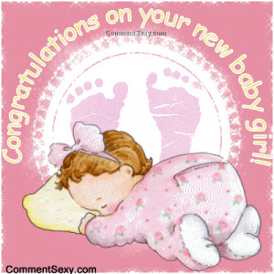 new baby girl card sayings