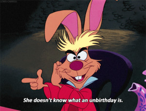 alice in wonderland laughs unbirthday she doesnt know what an animated ...