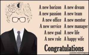 Inspirational congratulations poem for a new job