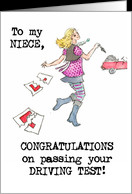 Driving Test Congratulations Card for Niece card - Product #788426
