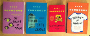 ... , Slaughterhouse Five, and Breakfast of Champions by Kurt Vonnegut