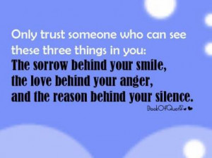 Only Trust Someone...