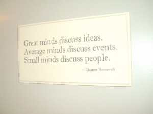 big fan of Eleanor Roosevelt -- a strong, outspoken, independent ...