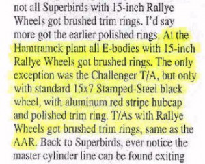 In Galen's April/May 1995 Mopar Muscle By The Numbers column he makes ...