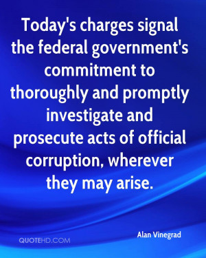 Today's charges signal the federal government's commitment to ...