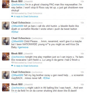 ... Won? Meek Mill & Chad Ochocinco Had A Friendly Rap Battle On Twitter