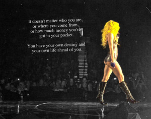 ... her extremely inspirational lyrics lady gaga has also launced her own