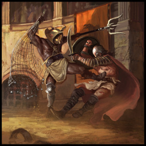 Gladiators Fighting