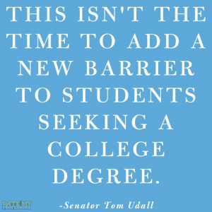 ... new barrier to students seeking a college degree.