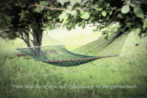 Summer Hammock Under the Apple Tree with Quote by KarieJorgensen, $28 ...