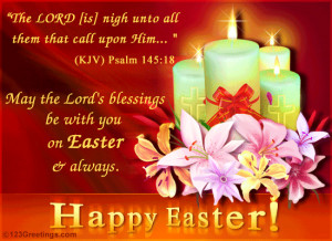 Lord's Blessings Happy Easter Card