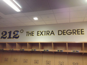 212' THE EXTRA DEGREE! One of the many quotes taken from inside the ...