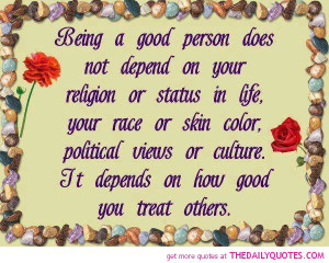 Being A Good Person