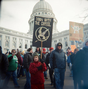 ve seen similar Hunger Games signs made for Occupy Wall Street and ...