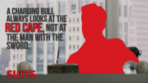 Harvey Specter Charging Bull quote by souryamajumder