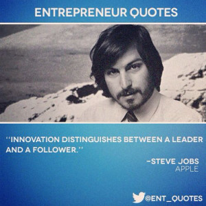 Brilliant quote from the late Steve Jobs about being an Entrepreneur ...