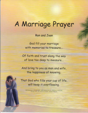 Marriage Prayer with our popular Lovers Background.